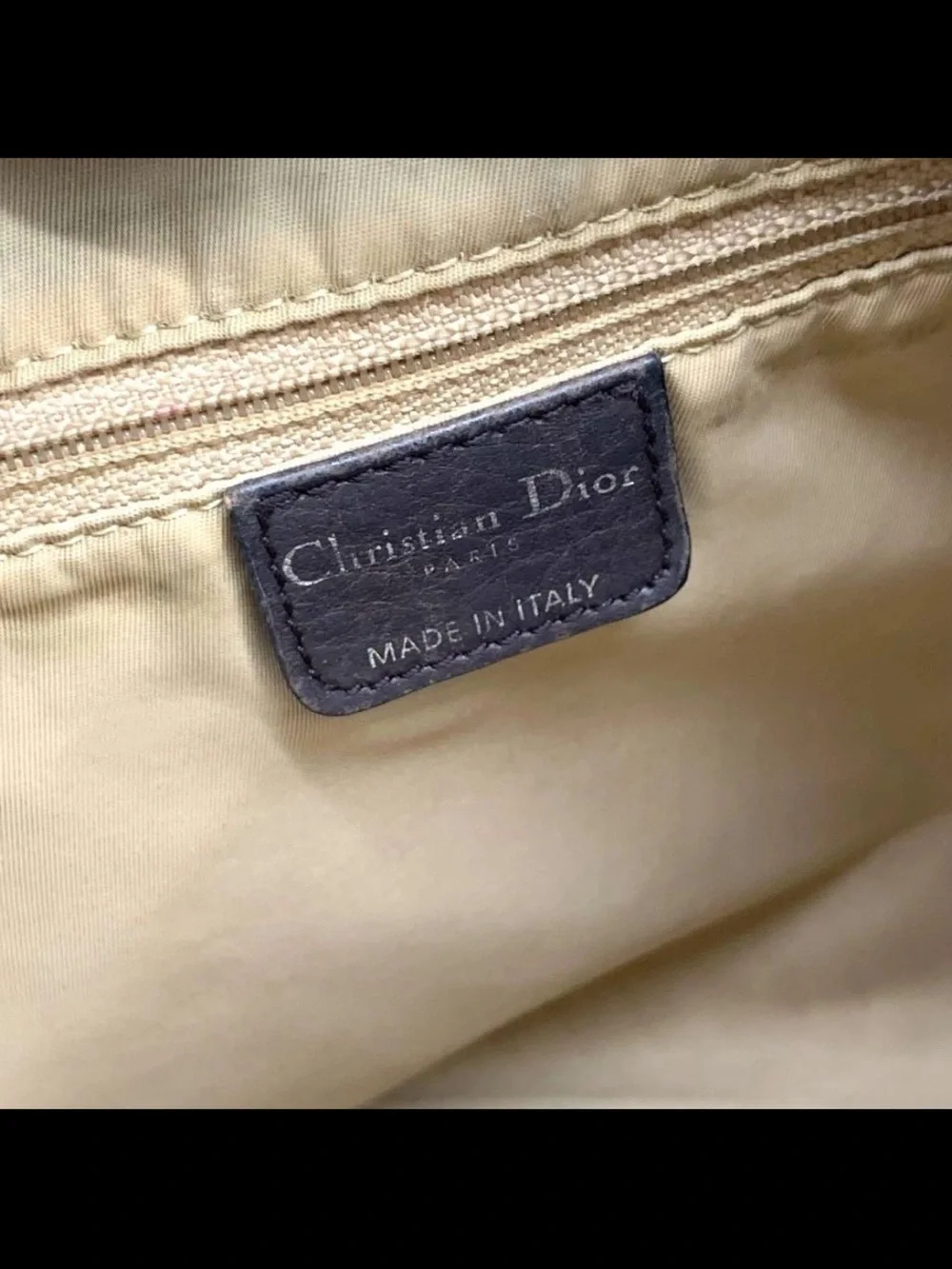 Dior Brown Monogram Canvas Crossbody with Dark Brown Trim